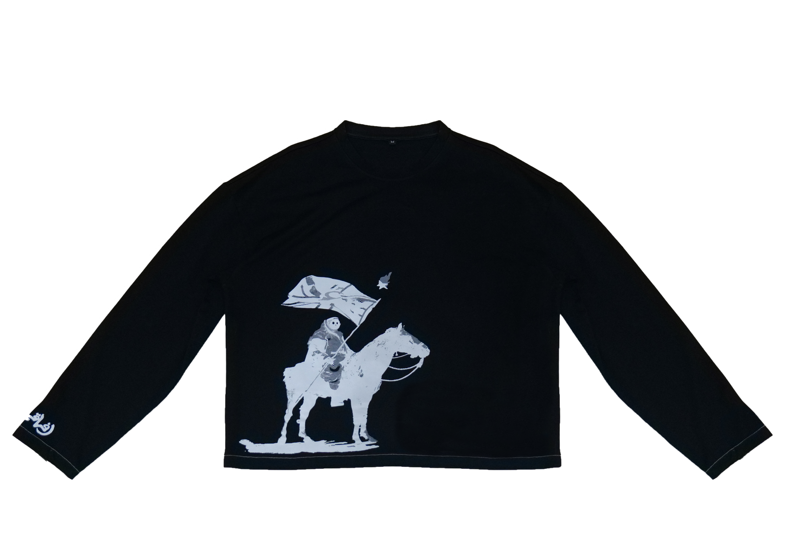 KINSHIP BLACK SUNFADED LONG-SLEEVE TSHIRT