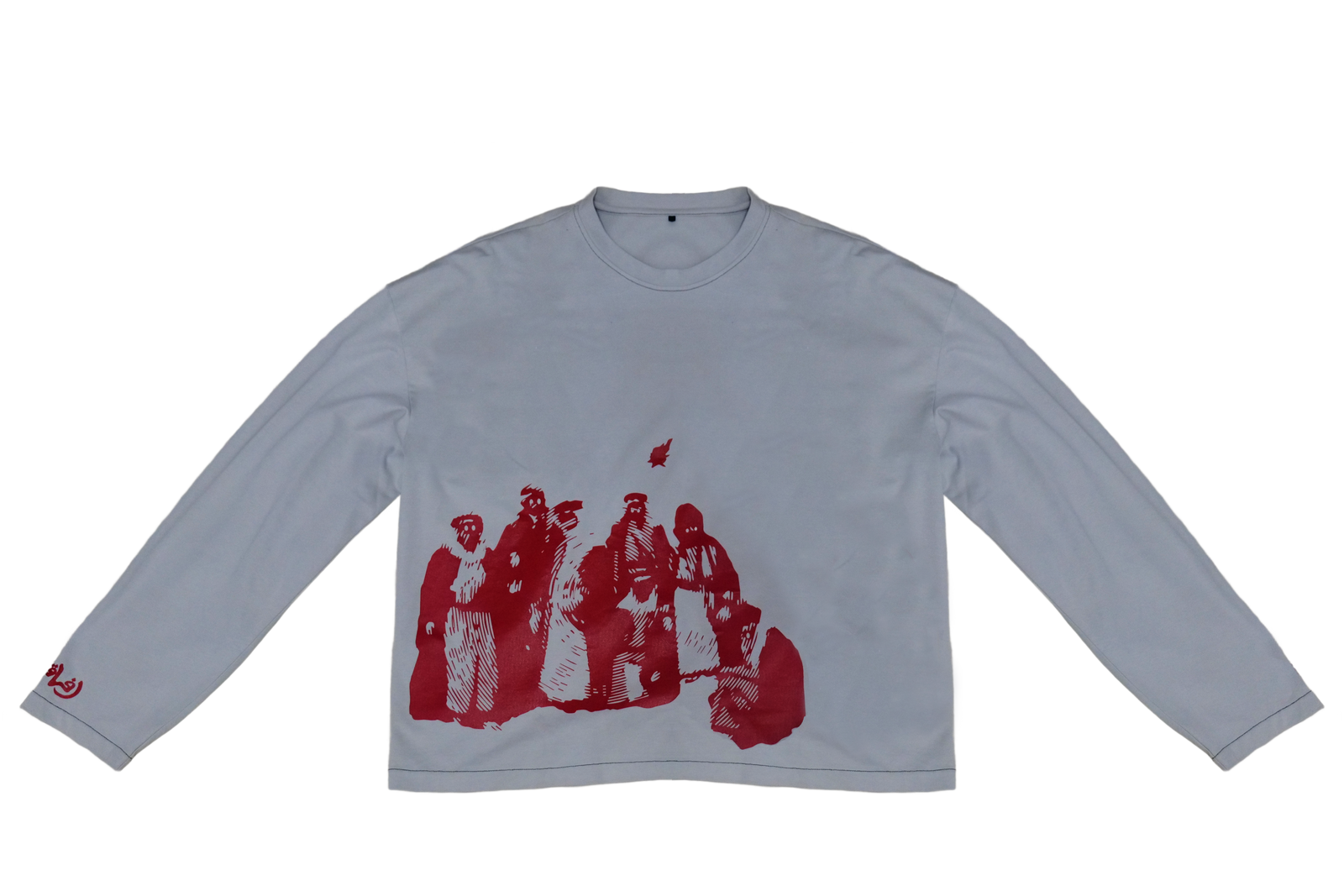 KINSHIP GREY SUNFADED LONG-SLEEVE TSHIRT