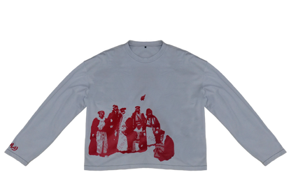 KINSHIP GREY SUNFADED LONG-SLEEVE TSHIRT